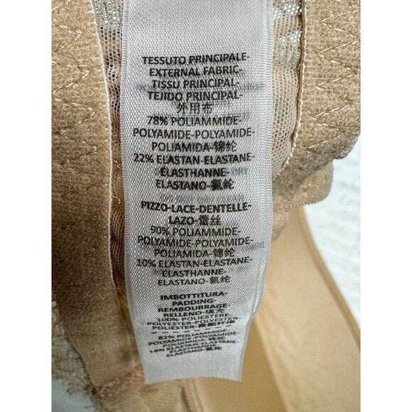 STELLA MCCARTNEY Smooth & Lace Wireless Contour Bra, Padded, Nude, 32DD(E) - Picture 10 of 11